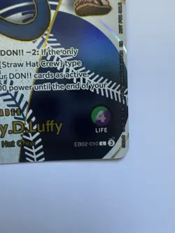 “ONE PIECE × LA DODGERS Promo Card - Monkey D. Luffy EB02 - Un-sealed Near Mint” - Image 4