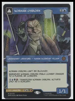 MTG Norman Osborn Borderless Foil Mythic Marvel Spider-Man 2025 - Image 1