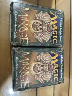 Magic the gathering lot of 2 Vintage Mirage Deck Boxes from 1990's - Image 1