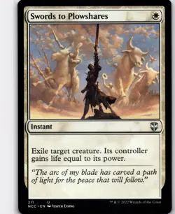 Swords to Plowshares U Commander: Streets of New Capenna 211 NCC - Image 1