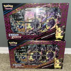 Pokemon TCG Crown Zenith Morpeko V‑Union Premium Playmat Collection Box LOT OF 2 - Image 1