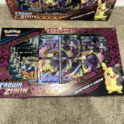 Pokemon TCG Crown Zenith Morpeko V‑Union Premium Playmat Collection Box LOT OF 2 - Image 2