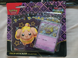 LOT OF 3 Pokemon TCG Paldean Fates Tech Sticker Collection Blister Pack Set NEW! - Image 2