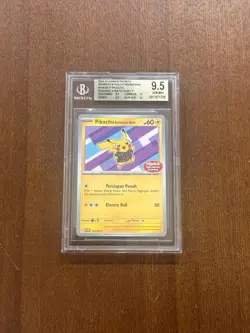 Pokemon Bahasa Indonesia Language Pikachu Berkemeja Batik V2 154/SV-P BGS 9.5 - Image 1