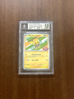 Pokemon Bahasa Indonesia Language Pikachu Berkemeja Batik V1 101/SV-P BGS 9.5 - Image 1