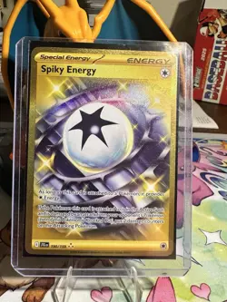 Pokemon TCG Spiky Energy 190/159 Journey Together Gold Hyper Rare NM - Image 1