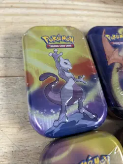 LOT OF 4 SEALED Pokemon Kanto Power Mini Tins Sun & Moon - Image 2