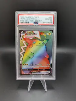 PSA 10 Pokemon Pikachu VMAX 188/185 Secret Rare 2020 Vivid Voltage Rainbow - Image 1