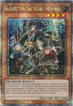 Yugioh! Secret Six Samurai - Kizaru - RA03-EN017 - Quarter Century Secret Rare - - Image 1