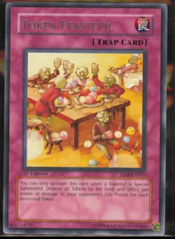 YuGiOh Token Feastevil TLM-EN057 NM 1st Edition The Lost Millennium - Image 1