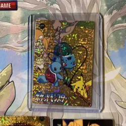 Pikachu Vintage Pokemon Pocket Monster Prism Holo 5 Card Lot auction#59 - Image 2