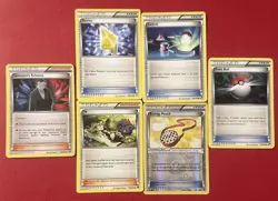 6x Vintage Pokemon Trainer Cards (2011-2016) Giovanni’s Charisma 138/162, N 105 - Image 1