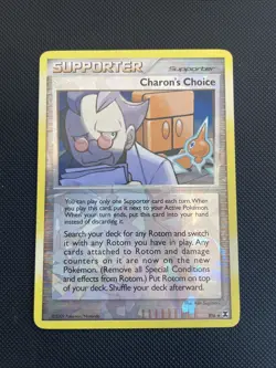 Charon's Choice RT6 Rising Rivals Holo Rare Trainer Pokemon Card - LP - Image 1