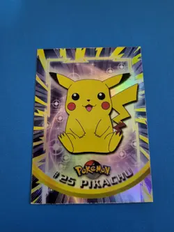 Topps Pokemon #25 Pikachu HOLO/FOIL CARD - TV Animation Edition, 1999 - Image 1