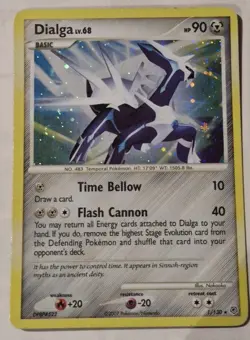 Pokemon tcg Dialga LV.68 1/130 Holo Diamond & Pearl- good LP - Image 1