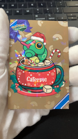 Caterpie Ice Holo Pokemon 2024 Card Database Merry Christmas - Image 2
