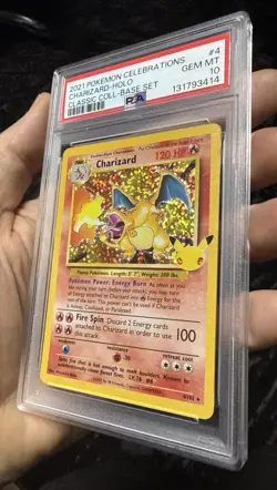 PSA 10 Charizard Holo 2021 Celebrations Classic Collection Pokemon Card ENGLISH - Image 1
