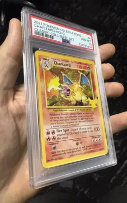 PSA 10 Charizard Holo 2021 Celebrations Classic Collection Pokemon Card ENGLISH - Image 2