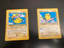 Lot of 2 Pokemon Black Star Promo PIKACHU Cards-Flying/#25 + Surfing/#28 **NM** - Image 1