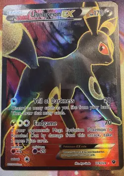 Pokemon Umbreon EX TCG Full Art Ultra Rare Card 119/124 Fates Collide - Image 1