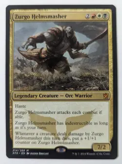 Zurgo Helmsmasher, Khans Of Tarkir, Magic the Gathering, MTG - Image 1