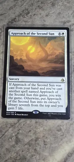 Approach of the Second Sun Amonkhet Regular Sorcery Rare MTG LP - Image 1