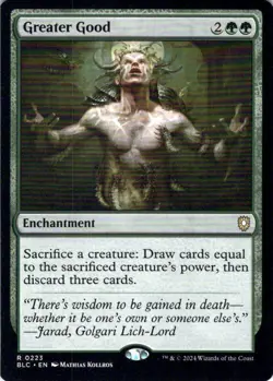 MTG Greater Good (223) | NM | Commander: Bloomburrow {BLC} - Image 1