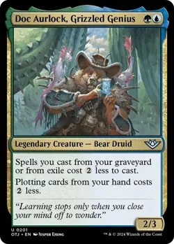 NM Doc Aurlock, Grizzled Genius, MTG, OTJ, Magic the Gathering, 201 - Image 1