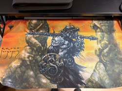 Dakkon + Dakkon Stitched MTG Play Mat SIGNED Richard Kane Ferguson - Image 1