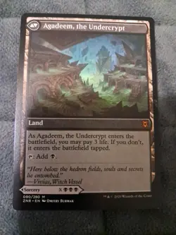 Agadeem's Awakening Agadeem, the Undercrypt Zendikar Rising 090/280 Mtg Foil - Image 2