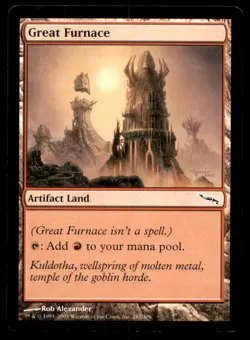 MTG Great Furnace LP Light Play Mirrodin [4932] - Image 1