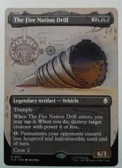 The Fire Nation Drill *Borderless Rare* Magic MtG x1 Avatar: The Last Airbender - Image 1