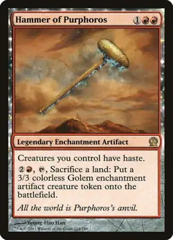Hammer of Purphoros - Theros (THS) - LP - Magic The Gathering MTG - Image 1