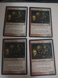 DUERGAR HEDGE-MAGE X4 4 4X Eventide MTG Magic the Gathering NM - Image 1