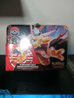 Charizard LUNCHBOX TREASURE CHEST TIN POKEMON COLLECTABLE - Image 1