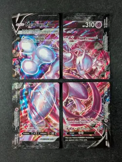 2021 Pokemon MEWTWO V-UNION #SWSH159/160/161/162 Black Star Promos Lots - Image 1