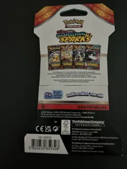 VERY HEAVY - 31.74g - Pokemon Surging Sparks Sleeved Booster Pack - SEALED! - Image 3
