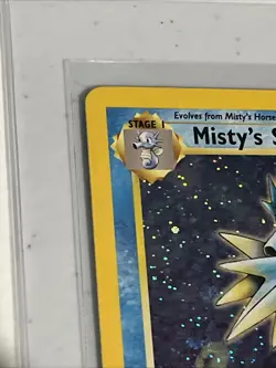 Pokemon TCG - Misty’s Seadra 9/132 Holo Rare - WOTC Gym Heroes - NM/LP - Image 3