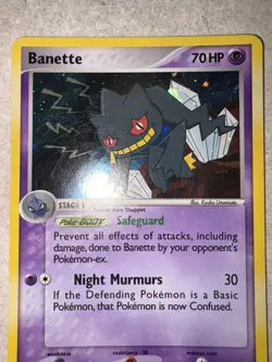 Banette Holo Pokemon EX Crystal Guardians #1 2006 Moderate Play - Image 3