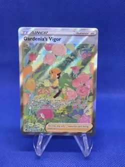 Pokemon Crown Zenith Galarian Gallery Gardenia’s Vigor GG61/GG70 Full Art NM - Image 1