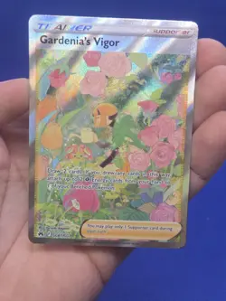 Pokemon Crown Zenith Galarian Gallery Gardenia’s Vigor GG61/GG70 Full Art NM - Image 2