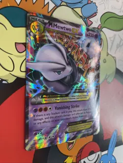 Pokemon TCG M Mewtwo-EX 63/162 BREAKthrough Holo LP - Image 2