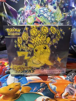 Pokemon Surging Sparks ETB Pokemon Center Exclusive SEALED Elite Trainer Box - Image 1