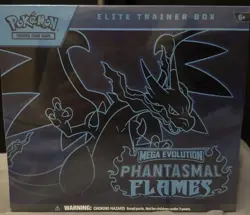 Pokemon TCG Mega Evolution Phantasmal Flames Elite Trainer Box - Sealed ETB - Image 1