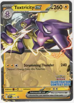 Toxtricity ex - 215 (Illustration Contest 2024) 215 Sv: Scarlet & Violet Pokemon - Image 1