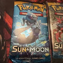 Art Set Of 5 2017 Pokemon - Sun and Moon Base Set Booster Packs Factory Sealed - Image 3