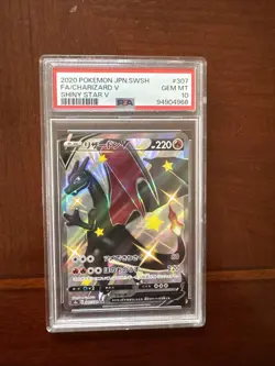 Pokemon TCG Charizard VMAX 307/190 Shiny Star v PSA 10 Gem Mint - Image 1