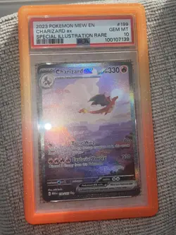 Pokemon Charizard ex 199/165 PSA 10 S&V 151 Special Illustration Rare 2023 - Image 1
