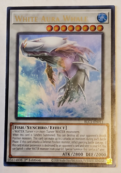 Yu-Gi-Oh White Aura Whale Ultra Rare 1st Edition BLC1-EN011 Nm - Image 1