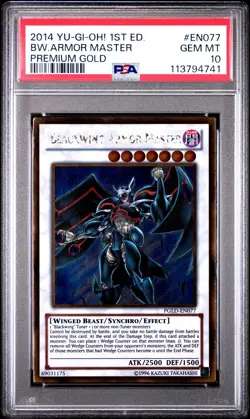 2014 Yu-Gi-Oh! Premium Gold Blackwing Armor Master PSA 10 - Image 1